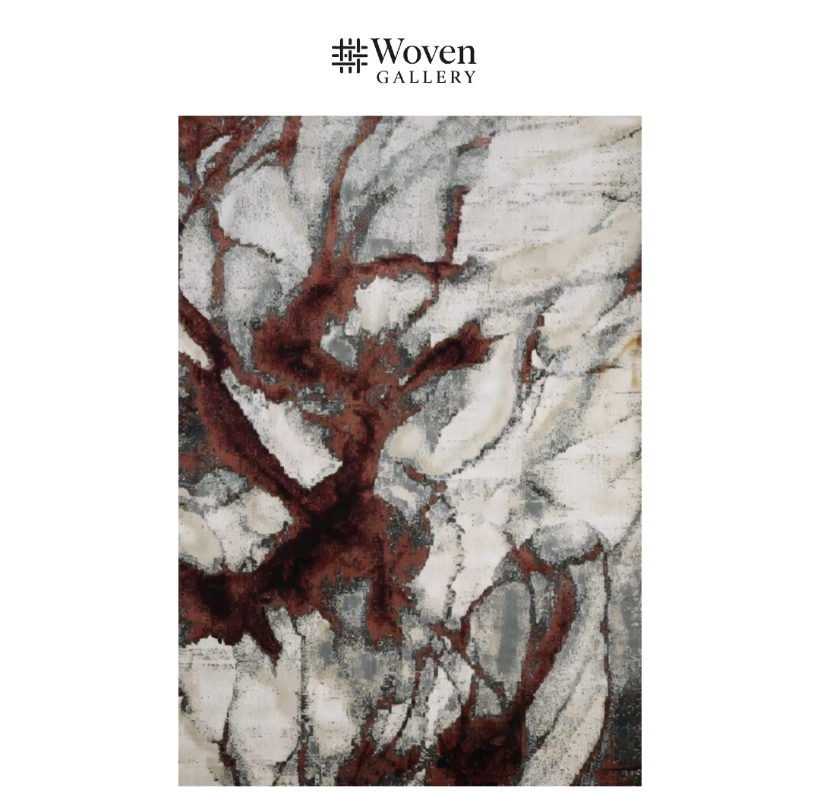 BURGUNDY/WALNUT Carpet - WOVEN GALLERY
