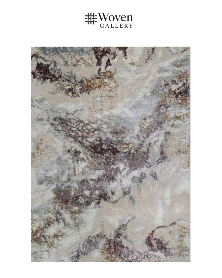 MAGENTA/BEIGE CARPET - WOVEN GALLERY