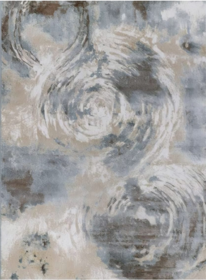 LIGHT BLUE/BEIGE CARPET - WOVEN GALLERY