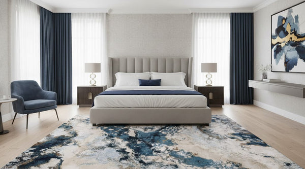 CERULEAN/WALNUT CARPET