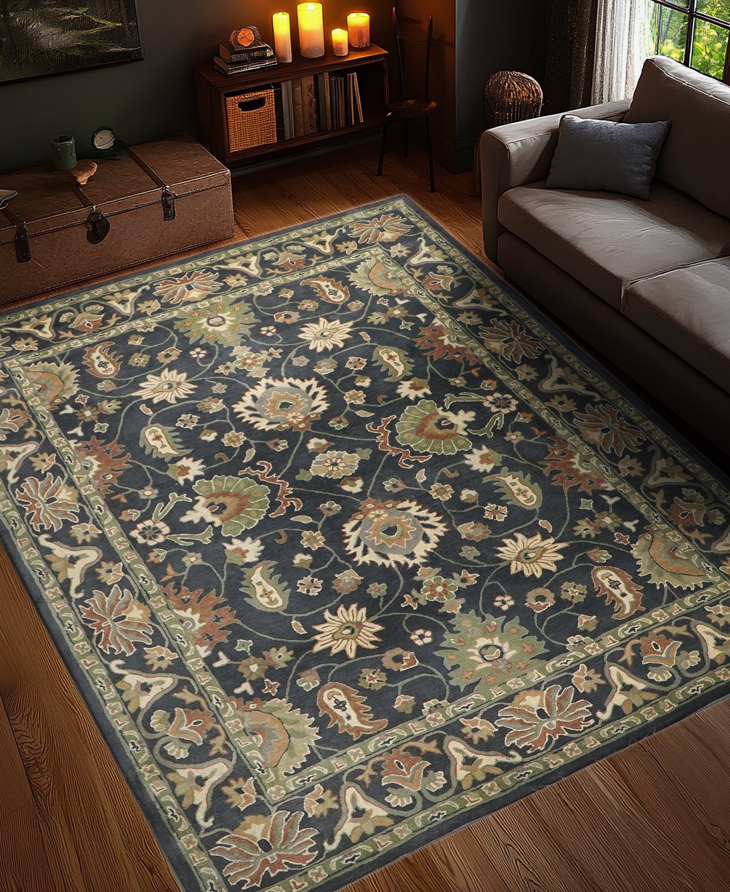 Zavian-Traditional Hand Tufted Rug | Premium Persian Design Carpet