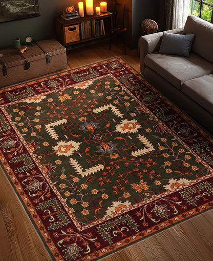 KASHAN-Traditional Hand Tufted Rug | Premium Persian Design Carpet