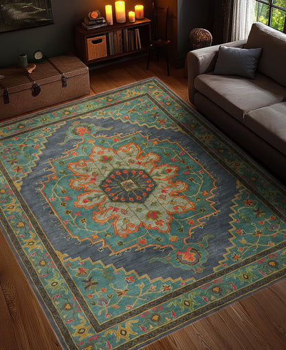 ROYAL MEDALLION -Traditional Hand Tufted Rug | Premium Persian Design Carpet (Copy)