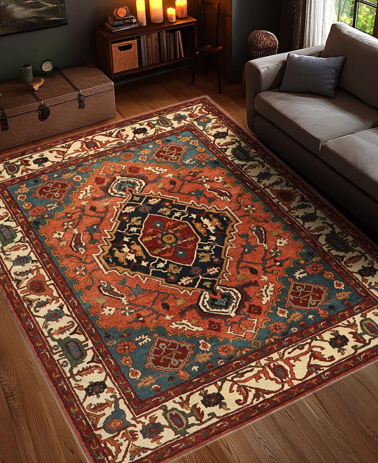 GARNET-Traditional Hand Tufted Rug | Premium Persian Design Carpet