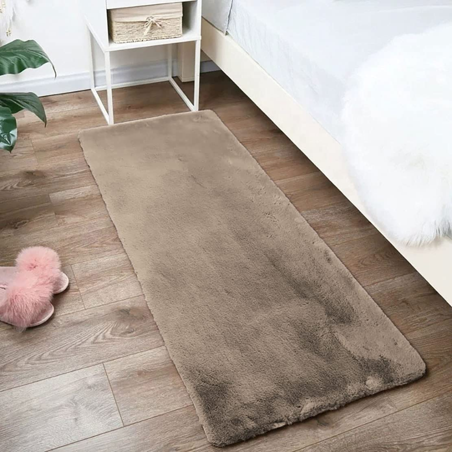 Rabbit Fur Runner Rug – 2x5 ft (4 Colours) - WOVEN GALLERY