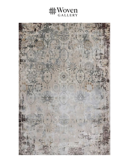 BEIGE/MAROON CARPET - WOVEN GALLERY