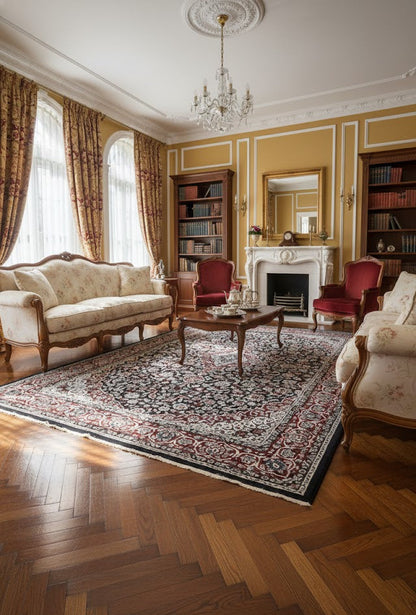 Zameer Noir Traditional Carpet