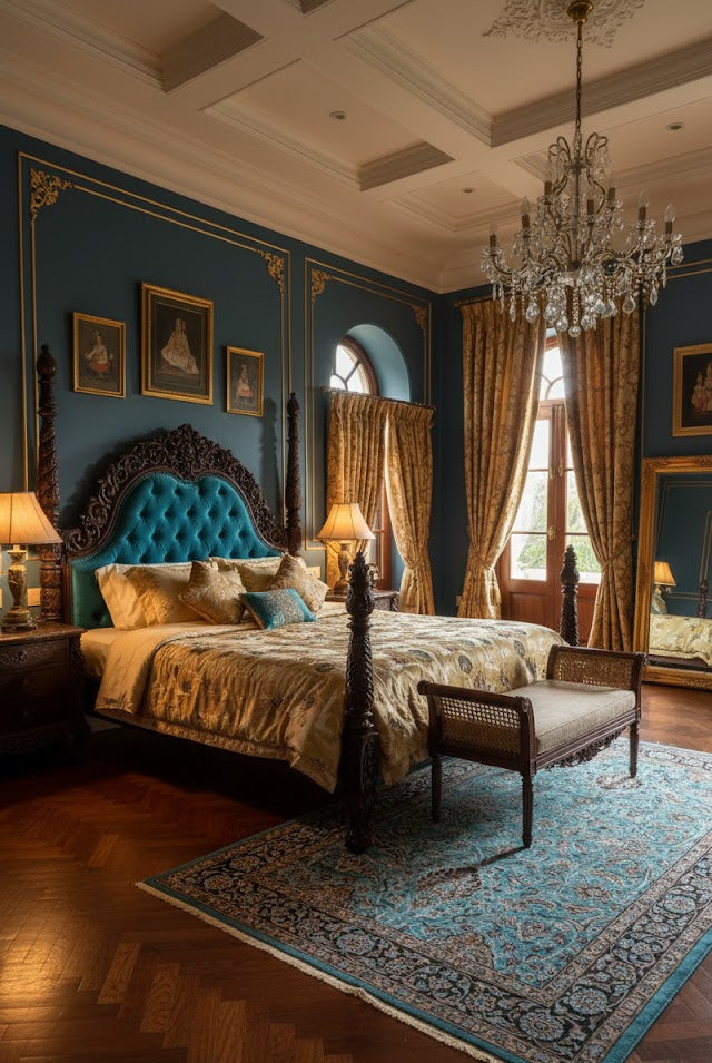 Kashmar Azure Traditional Carpet