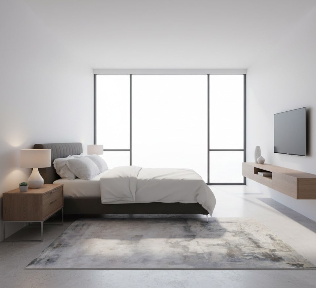 Walnut Grey Living Room Carpet – Modern Soft Premium Rug
